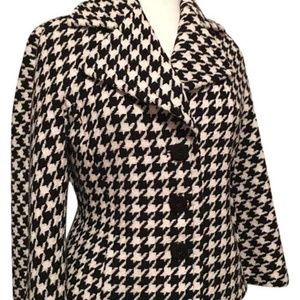 Dana Buchman Houndstooth Wool Jacket Sz 8